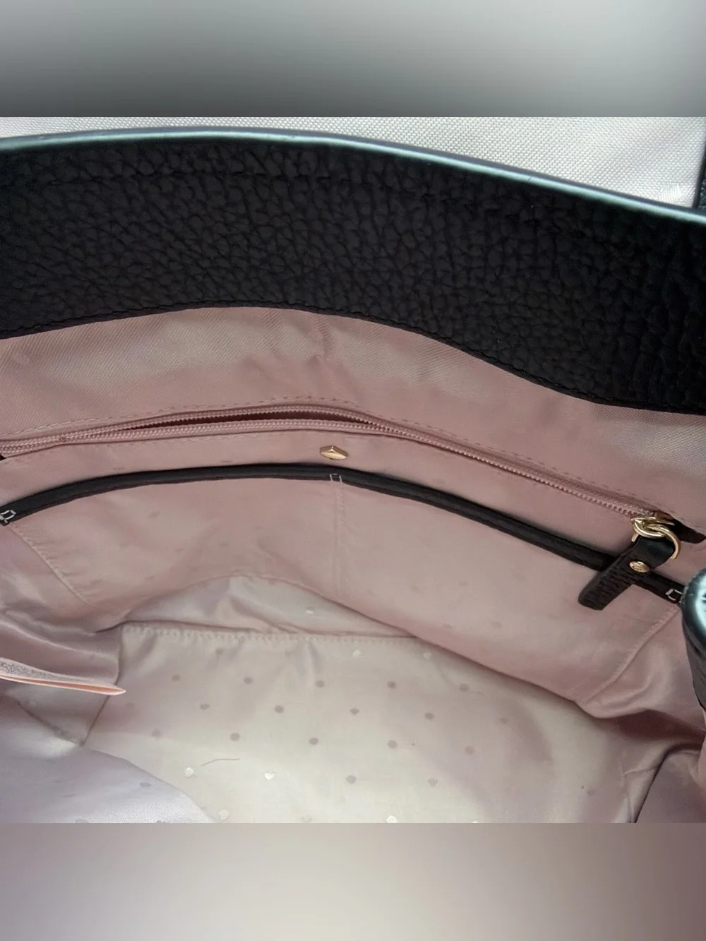 Kate Spade Black Pebbled Leather Backpack
